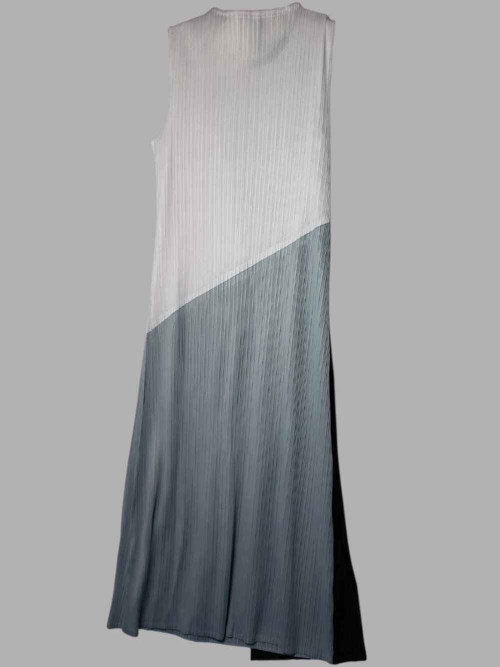Collage Colorblock Faux Wrap Pencil Dress  Black/Gray One Size - Picture 3 of 9